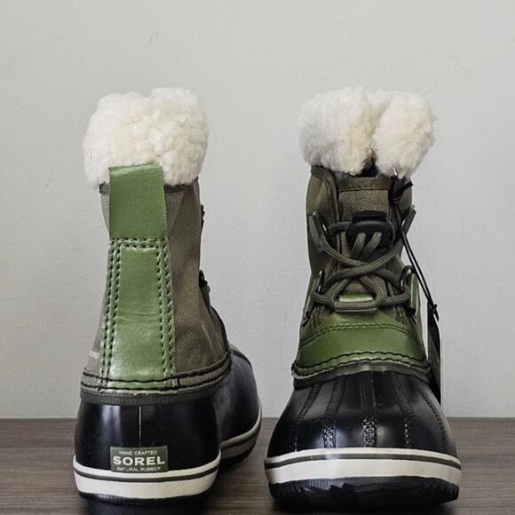 Sorel Children' Yoot Pac Waterproof Boots Nylon Size 12 Green NWT - Picture 6 of 8